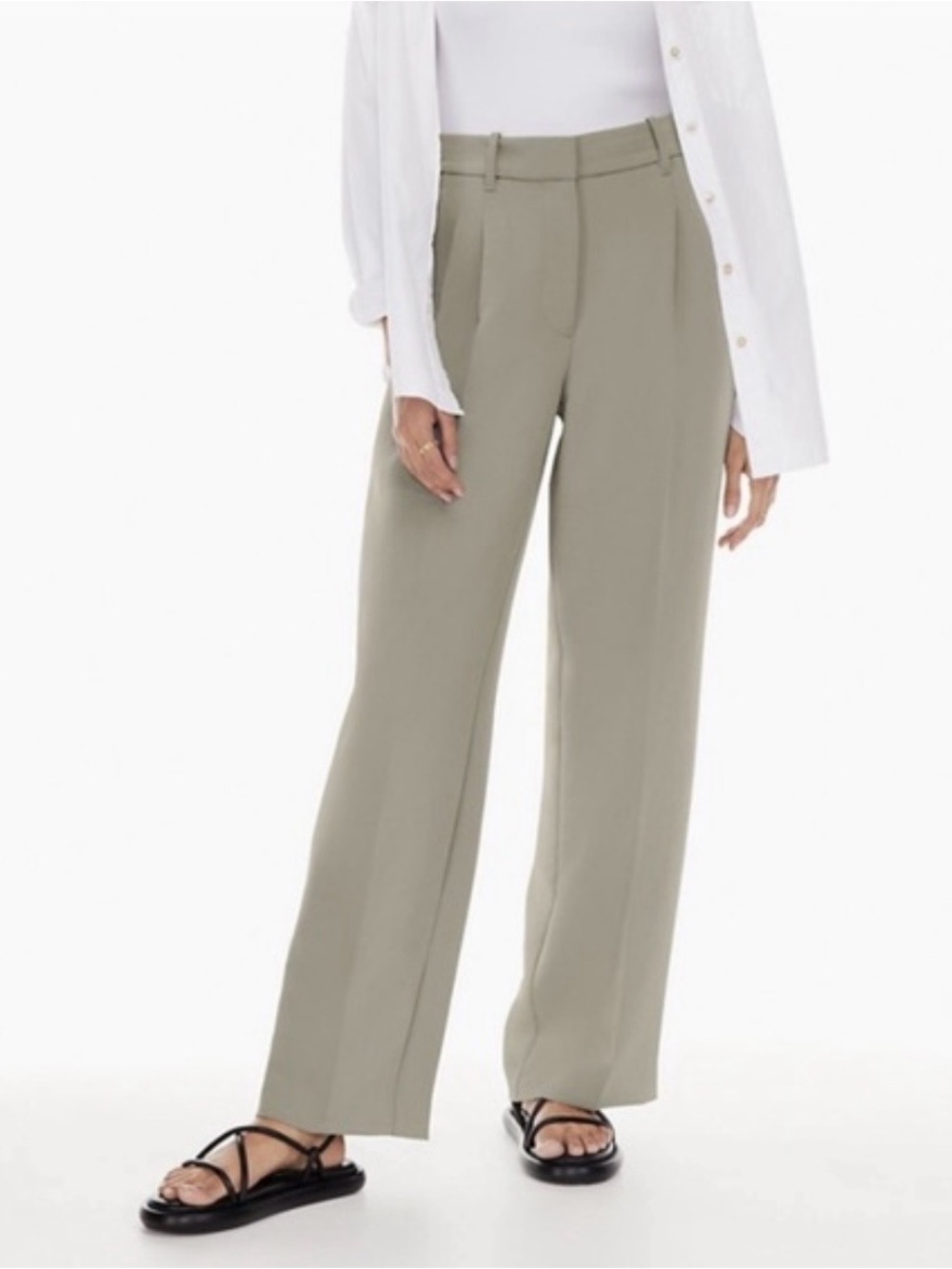 NWOT Aritzia Wilfred Effortless Pants Basalt Grey